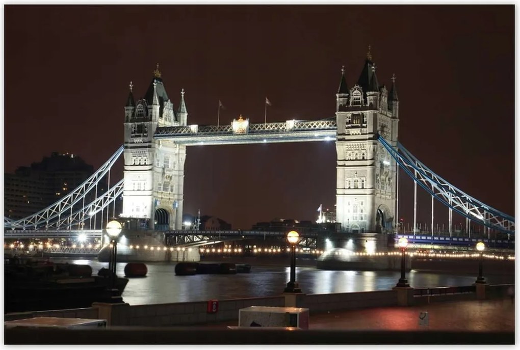 Poszterek 120x80 Tower Bridge éjszaka