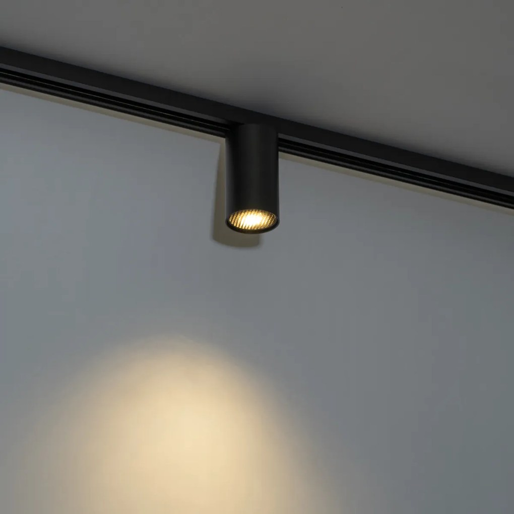 Modern fekete reflektor 1 fázisú sínrendszerhez GU10 35mm - Iconic Ruby Honey