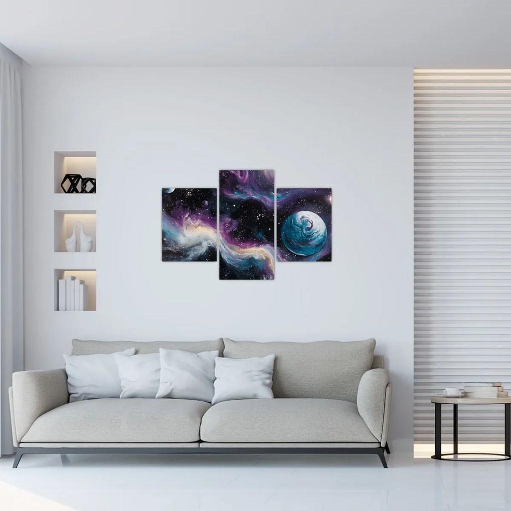 Kép - Festett univerzum (90x60 cm)