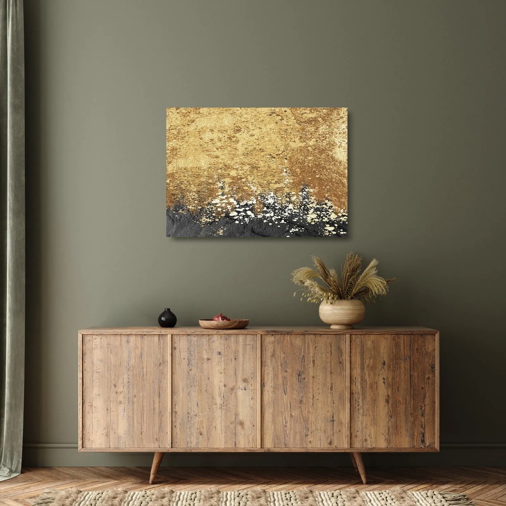 Üveg kép - Arany szerkezet N⁰3 (70x50 cm)
