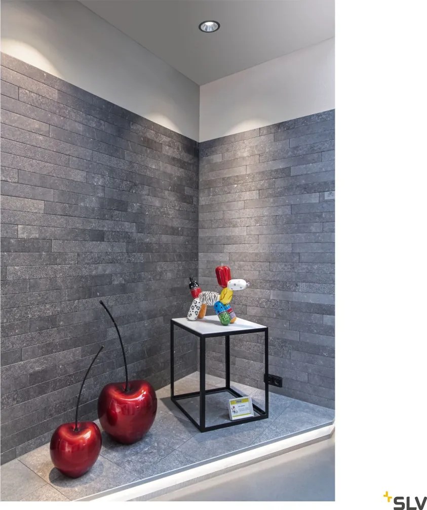 SLV 1004038 NUMINOS DL XL Fürdőszobai Beépíthető Lámpa Króm, Fekete LED IP44