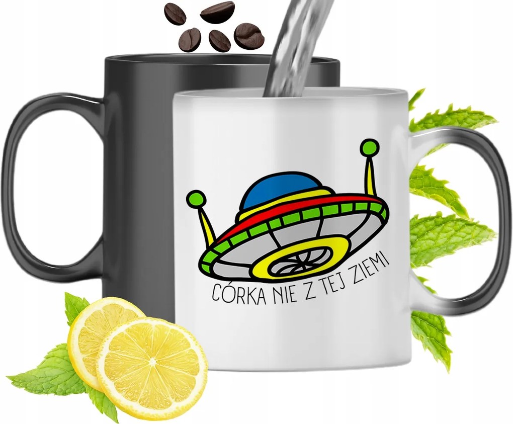 Mágikus Bögre Lányának Színváltós, fényképes nyomattal