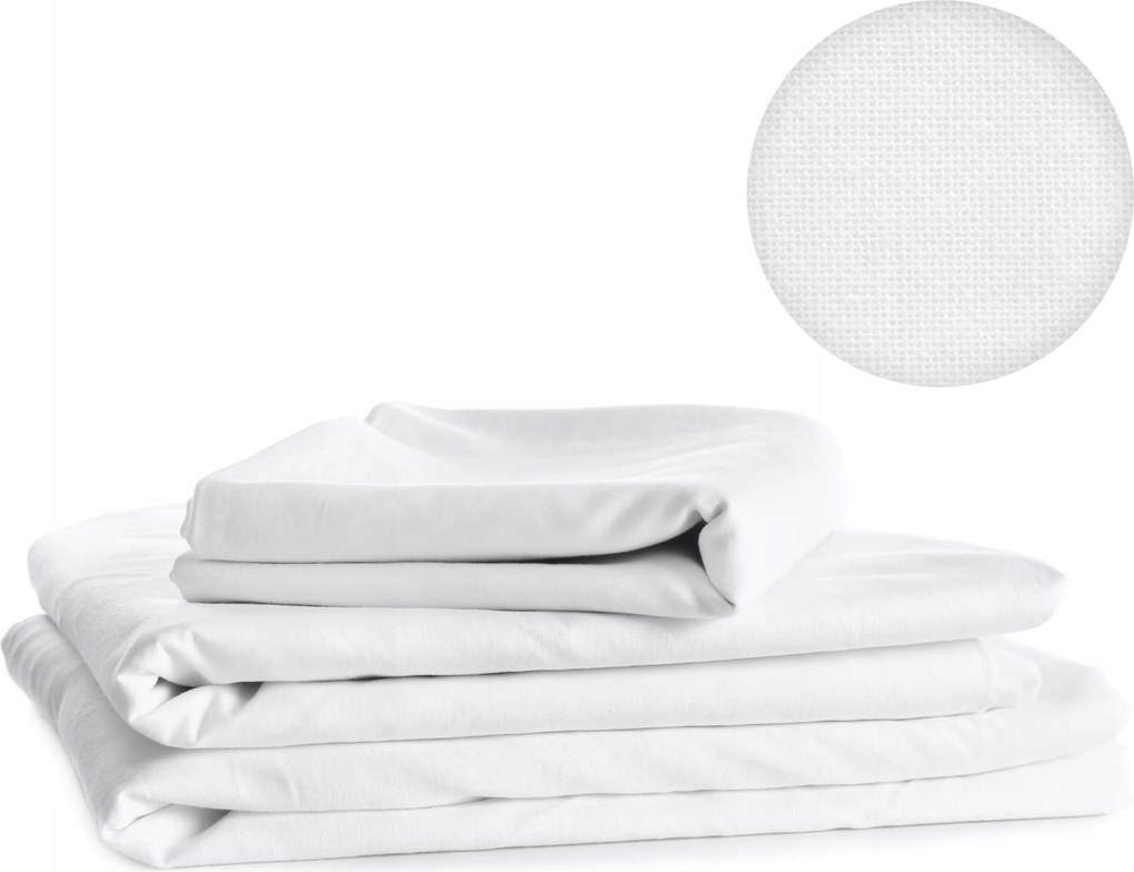 Hagyományos Lepedő Fehér 140X200 Vastag