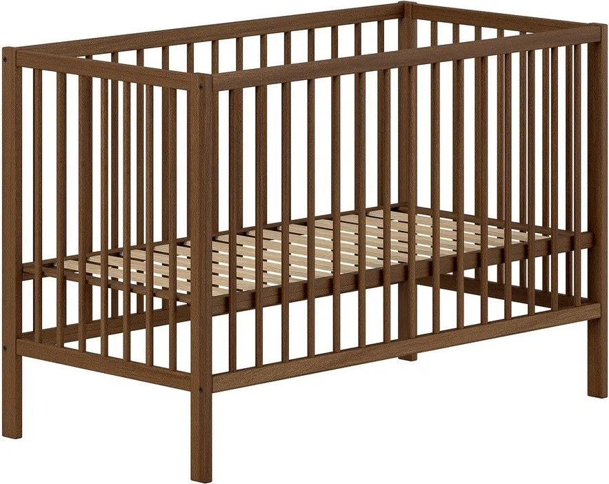 Barna bükkfa babaágy állítható magassággal 60x120 cm Dino – Vipack