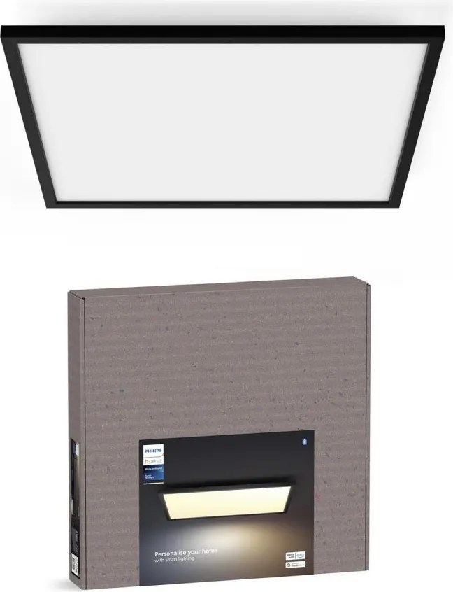 Philips - dimmelhető LED mennyezeti lámpatest Hue AURELLE LED/39W/230V 60x60 cm fekete