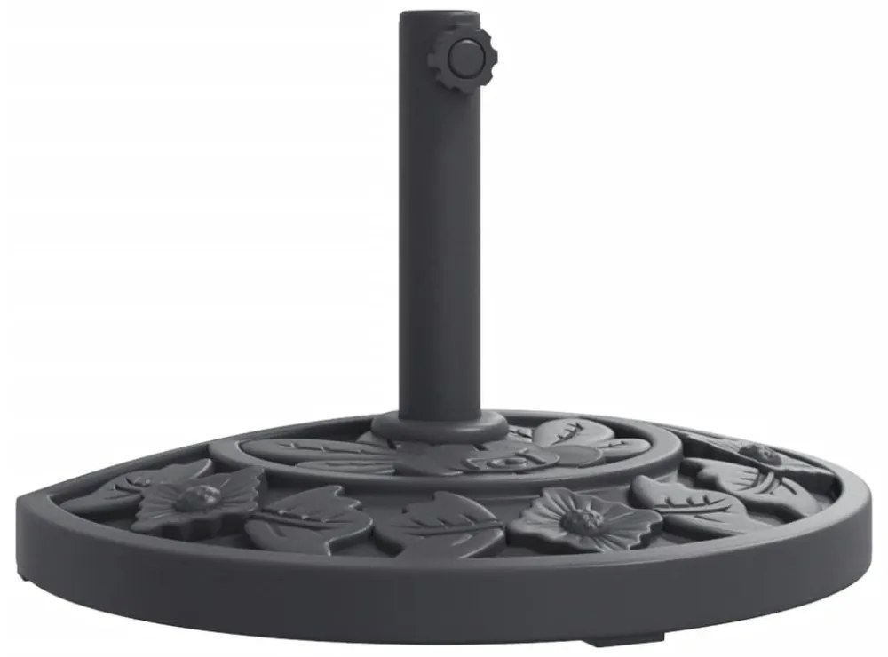 félkör alakú napernyőtalp rúdhoz Ø38 / 48 mm 9 kg