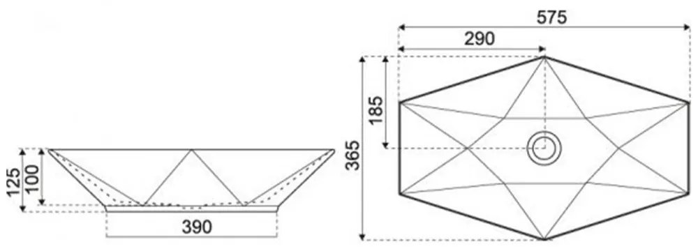 KR-570 kerámia design mosdó