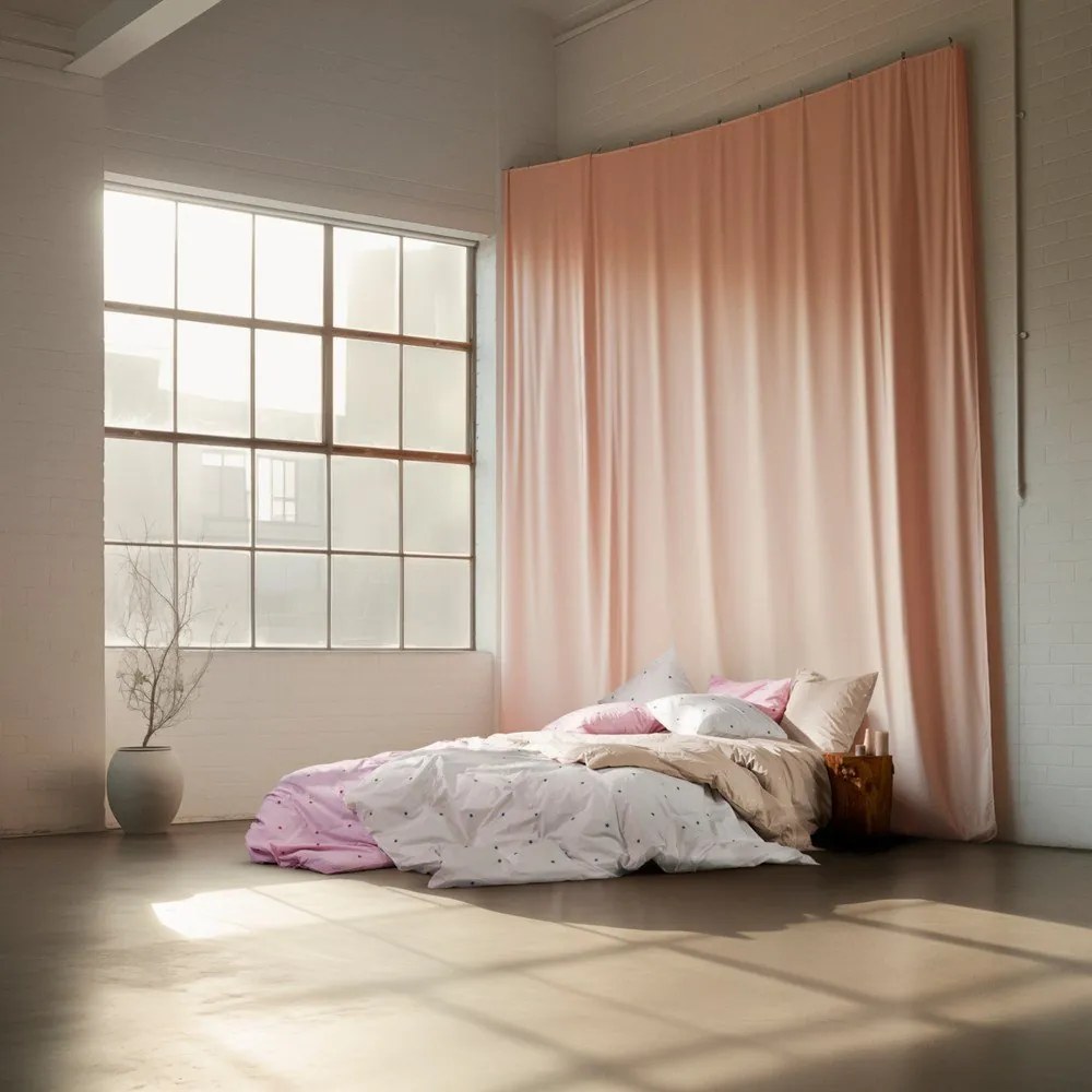 Fehér egyszemélyes pamut-perkál ágyneműhuzat 140x200 cm Daisy – JUNA