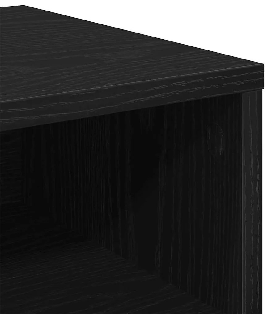 Éjjeliszekrény 2 pcs Musta tammi 40 x 40 x 30 cm Faanyag