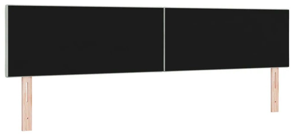 Fejtámla Gyémánt Tégla Design Világosszürke 200 cm Bársony