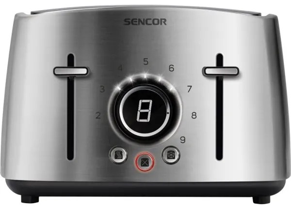 Sencor - 4 szeletes kenyérpirító 1600W/230V matt króm