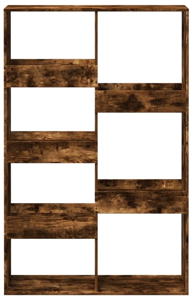füstös tölgy színű szerelt fa könyvespolc 100 x 33 x 155,5 cm