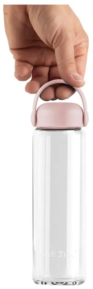 Rózsaszín üveg ivópalack 540 ml Fuori – Vialli Design