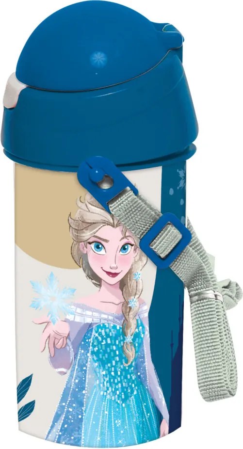 Disney Jégvarázs Together We Lead műanyag szívószálas kulacs akasztóval 500 ml