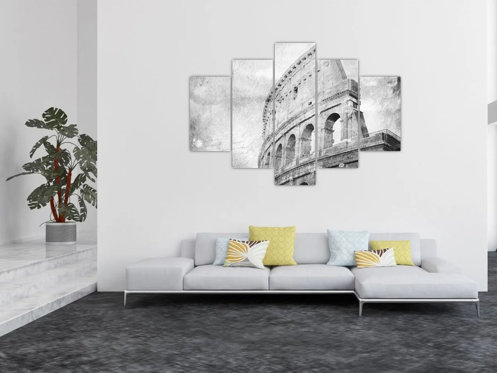 Kép - Vintage képeslap a városról N⁰1 (150x105 cm)
