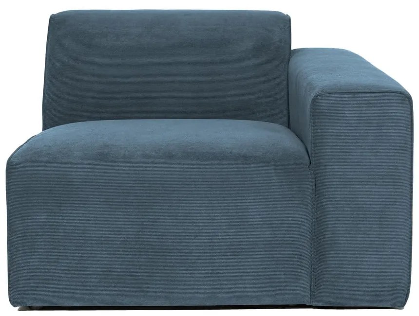 Kék kordbársony kanapé modul (jobb oldali) Sting – Scandic