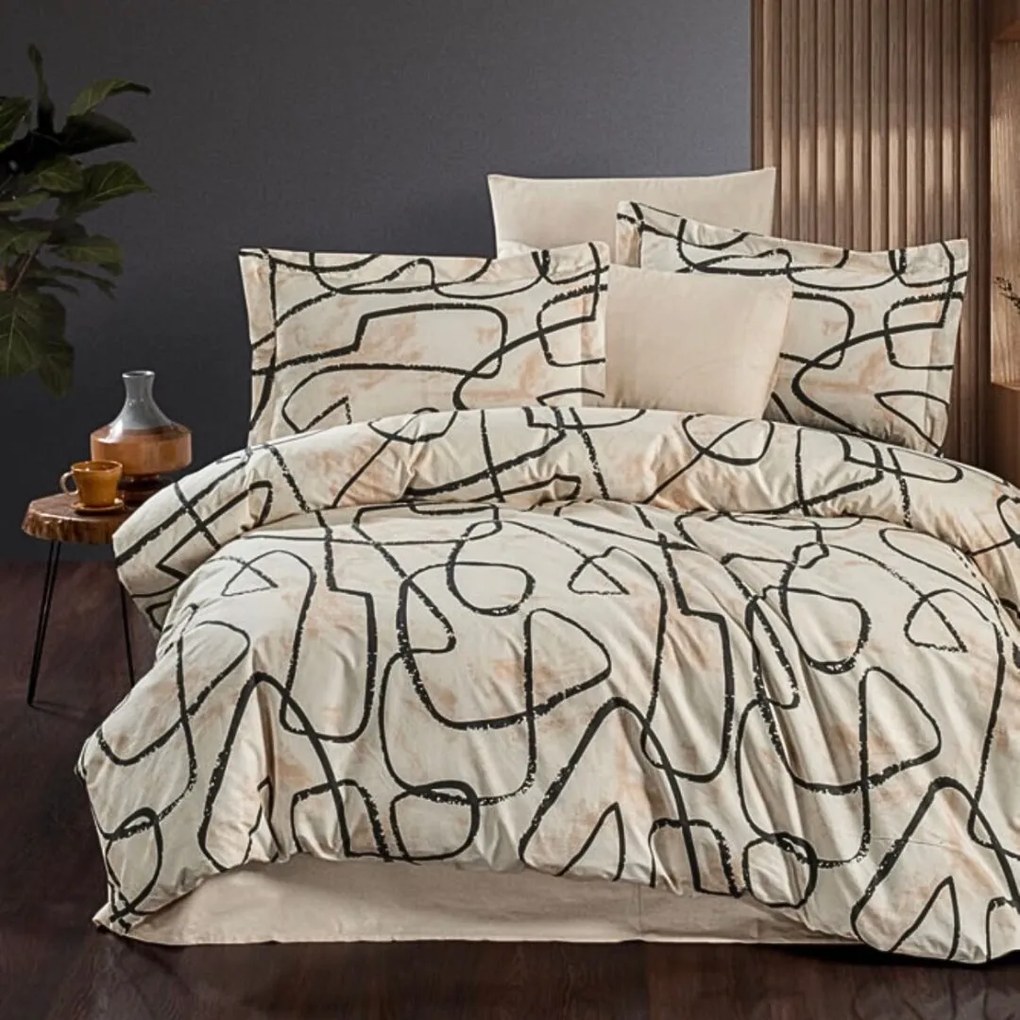 Efekt pamut ágyneműhuzat TiaHome - 2x Párna 90x70cm, 1x Paplan 200x220cm