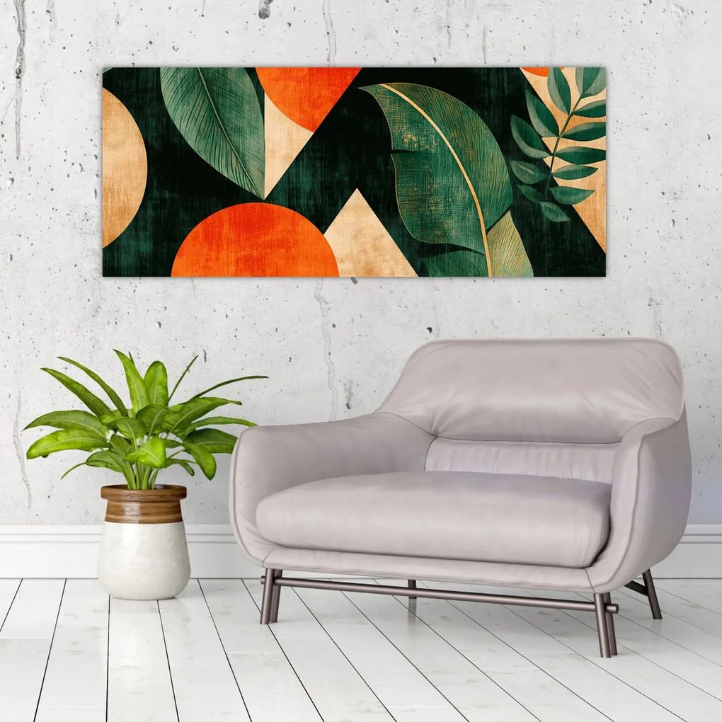 Kép - Geometrikus természeti minták II. (120x50 cm)