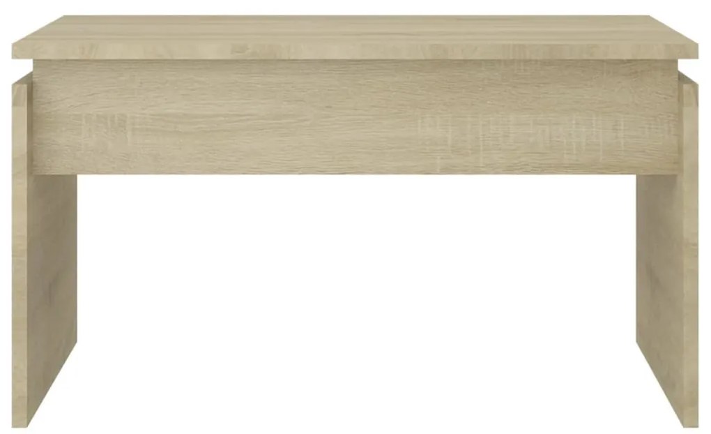 Sonoma tölgy színű szerelt fa dohányzóasztal 68 x 50 x 38 cm