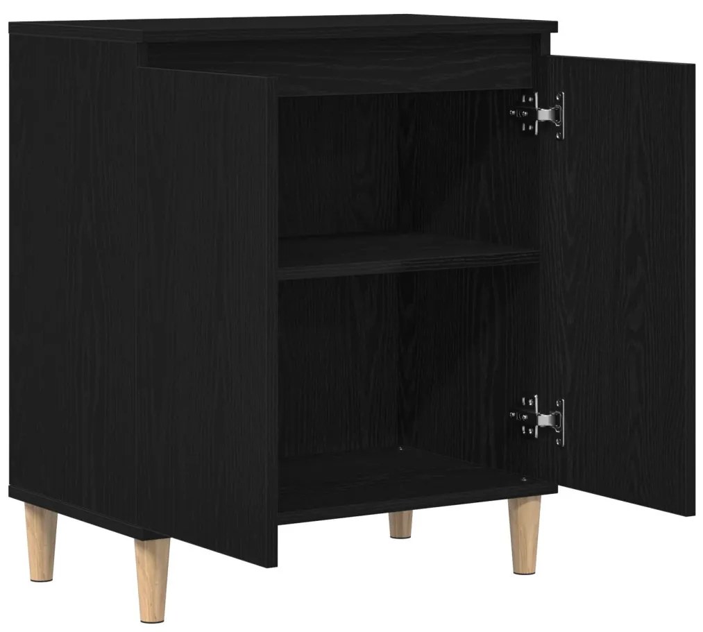 Fekete tölgy büfé 60x35x70 cm Szerelt fa