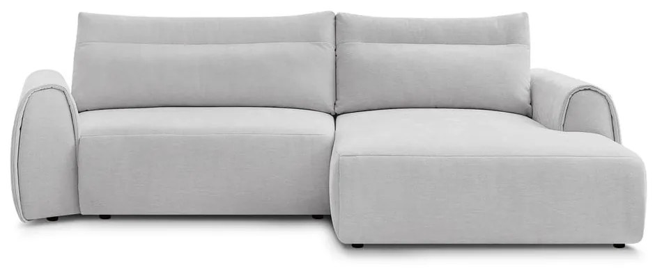 Világosszürke sarokkanapé Aden – Bobochic Paris