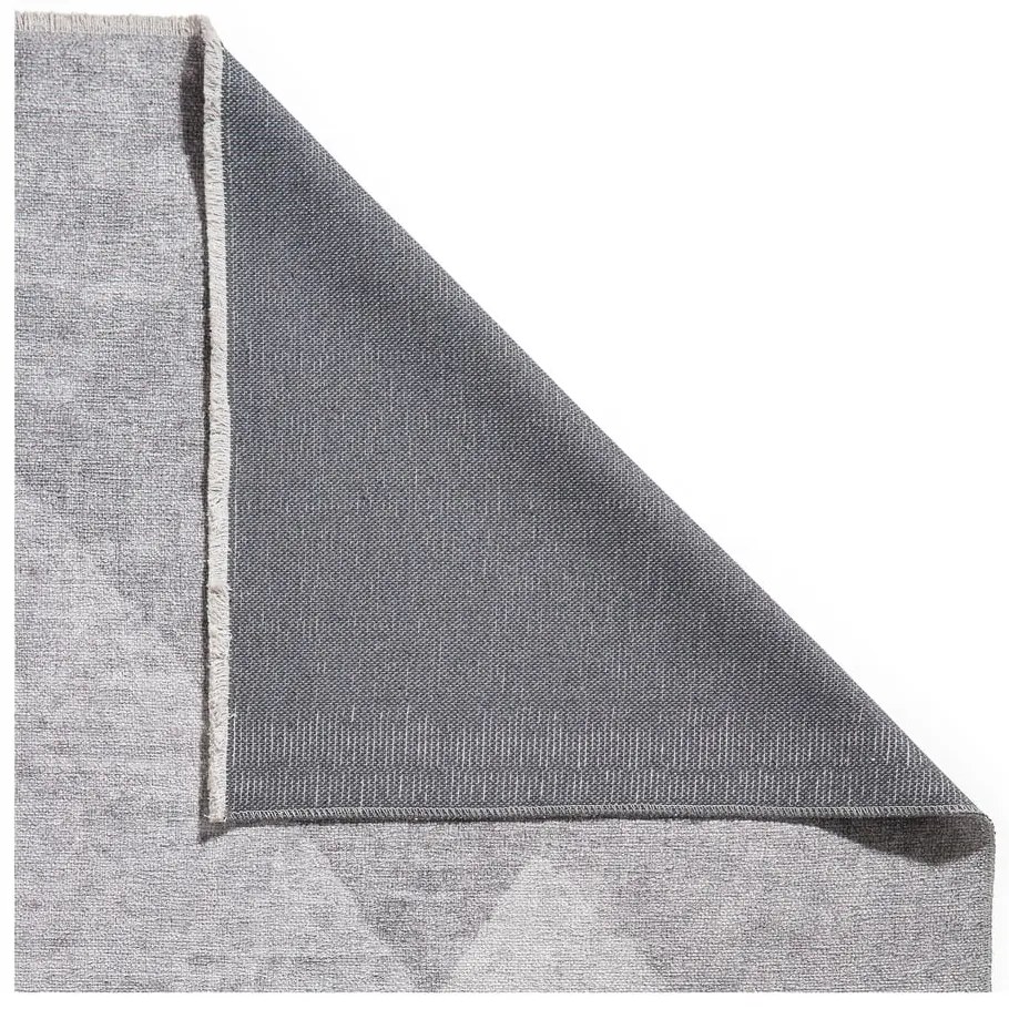 Világosszürke mosható pamutkeverék szőnyeg 122x170 cm Whisper – Think Rugs