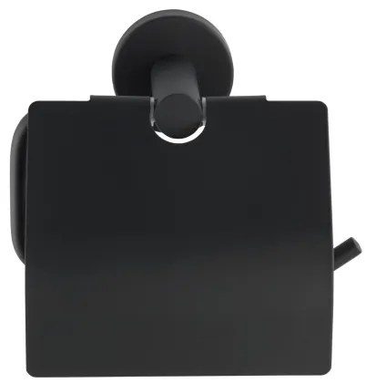 WENKO 24241100-BOSIO BLACK WC-papírtartó 15x13,5 cm rozsdamentes acél/ezüst