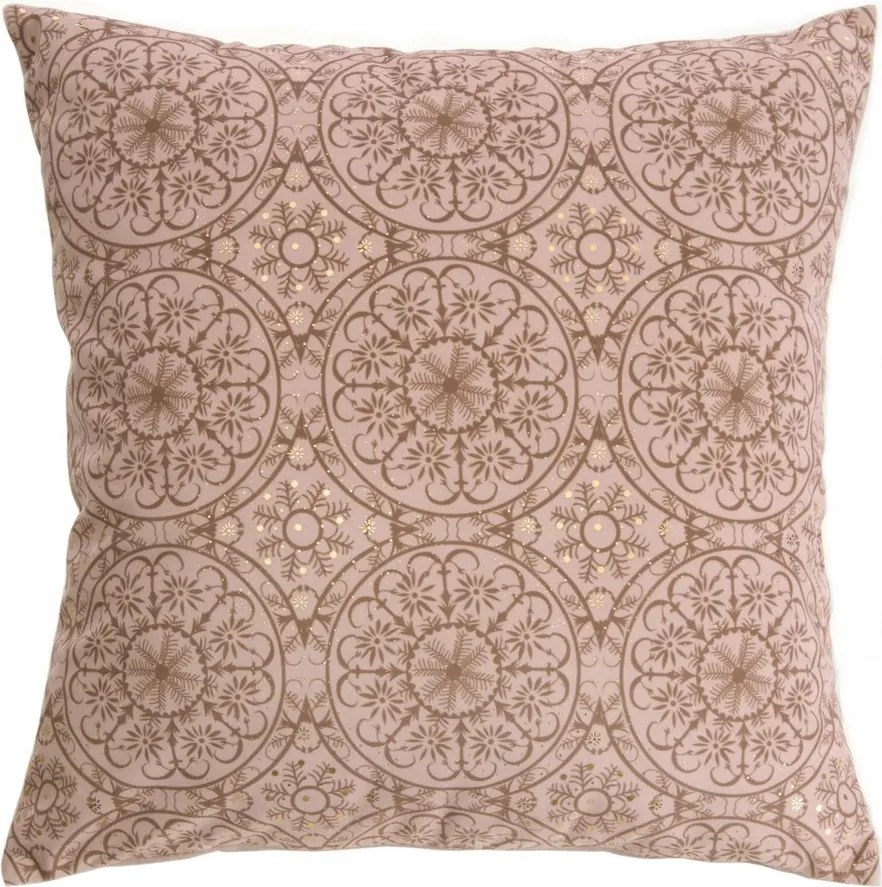 Párnahuzat 45x45 púder bézs rozettás bársony
