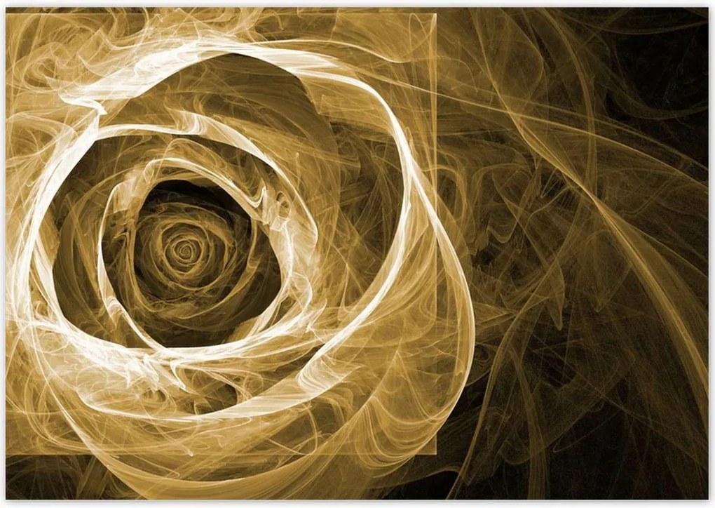 Poszterek 100x70 Szépia fraktál rózsa