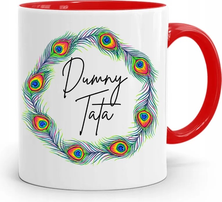 Piros Bögre Apának Büszke Apa Ajándék fényképes nyomtatással