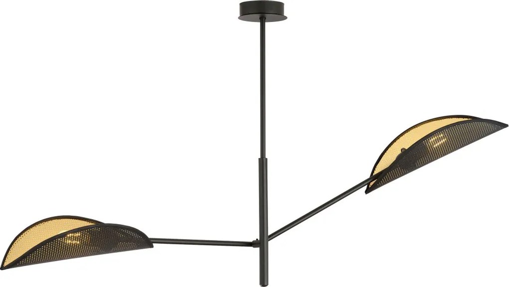 EMIBIG 1158-2 VENE Japandi Mennyezeti Lámpa Fekete, Arany E14 IP20