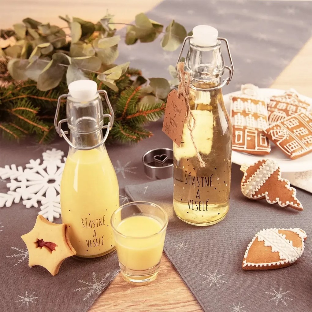 Orion Hópehely palack klipszes zárral fehér, 0,52 l, 520 ml