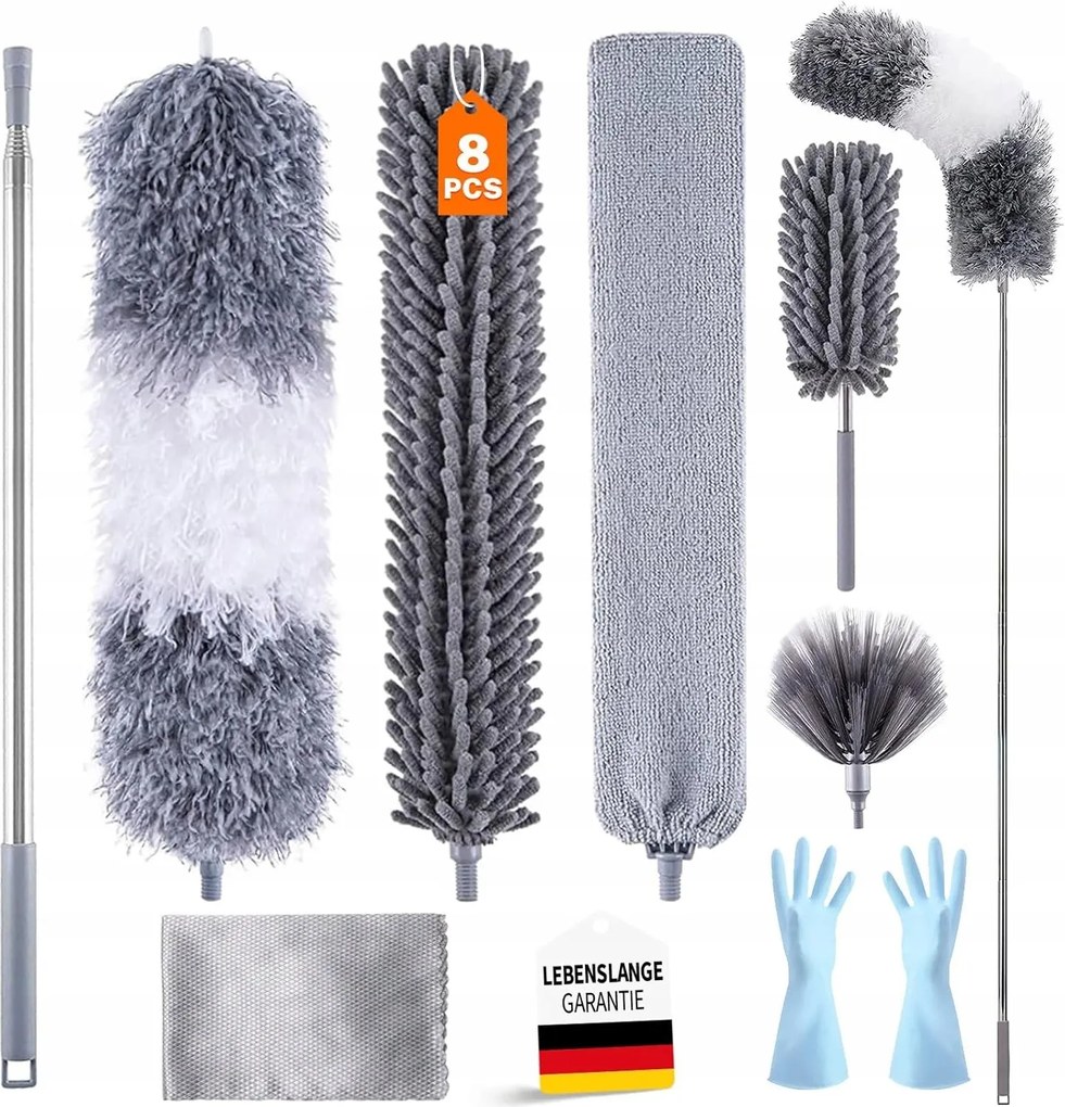 Tükör 8 db-os teleszkópos porseprű