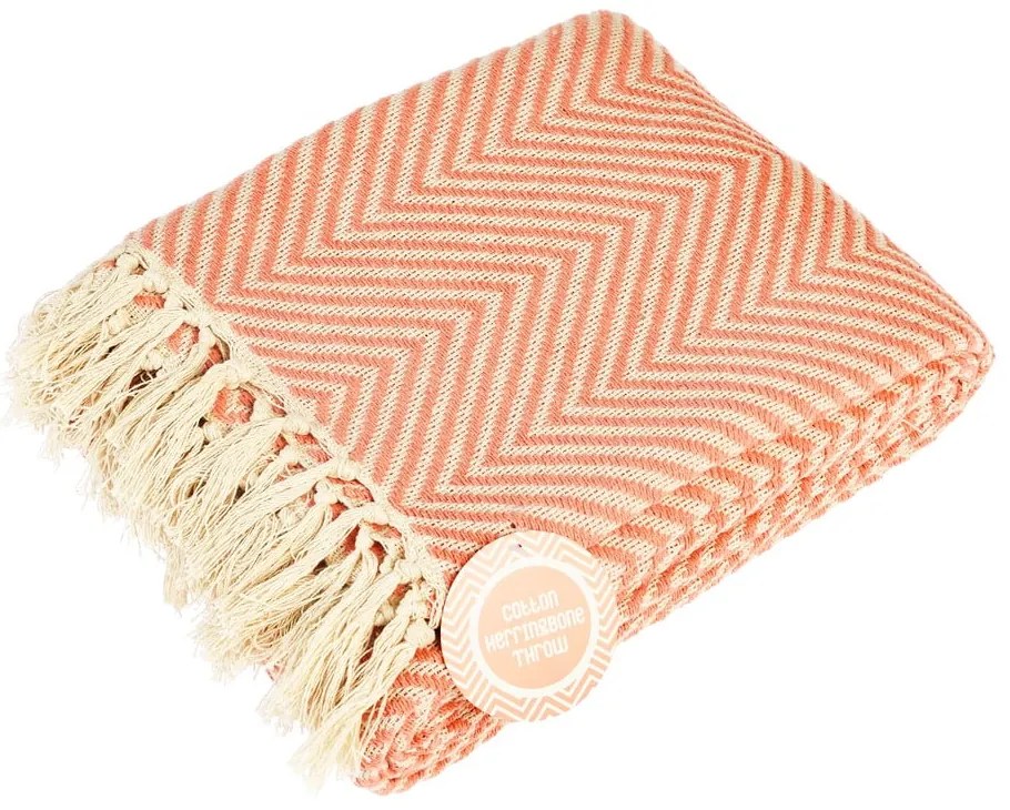 Pamut takaró 150x235 cm Herringbone – Rex London
