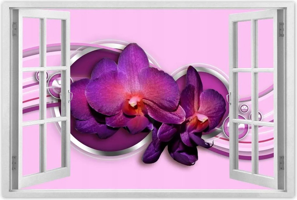 Poszterek 90x60 Lila orchidea