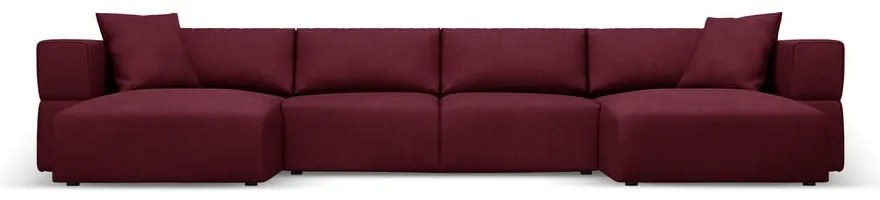 Borvörös sarokkanapé ("U" alakú) Esther – Milo Casa