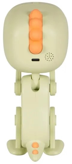 LED Dimmelhető éjjeli gyereklámpa ébresztőórával ROBOT LED/1W/5V 1200 mAh