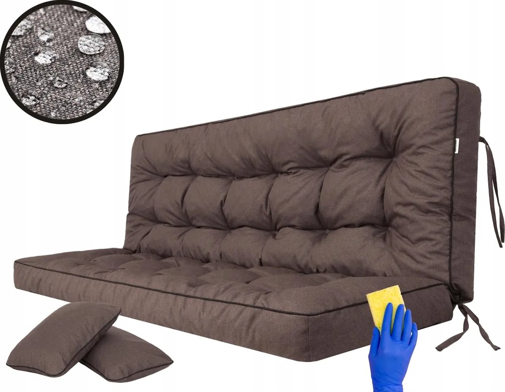 Kerti párna 150x105cm hintához, padhoz vízálló +párnák