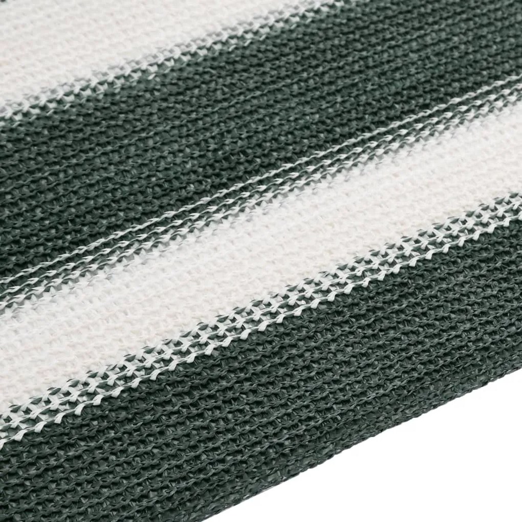 zöld és fehér HDPE belátásgátló háló 2 x 50 m 75 g/m²