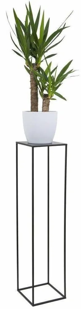 Virágállvány 100x24 cm fekete