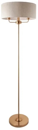 Endon 110724 - Állólámpa HIGHCLERE 1xE14/40W/230V bézs/réz