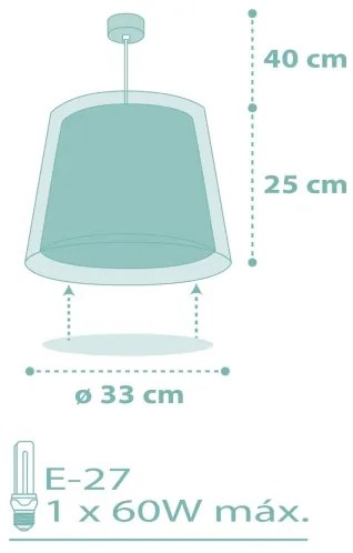 Dalber 81172H - Gyerek csillár DREAM FLOWERS 1xE27/60W/230V