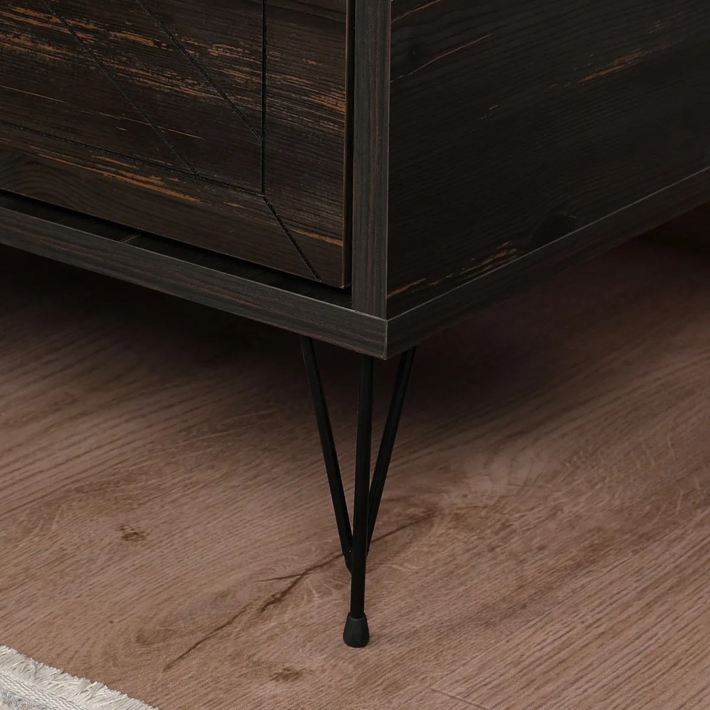 Luna Dark Brown éjjeliszekrény