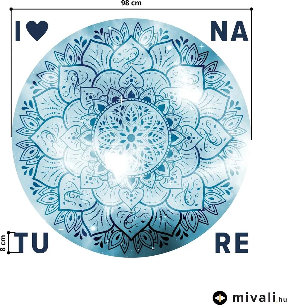 Falmatricák - Mandala felirattal