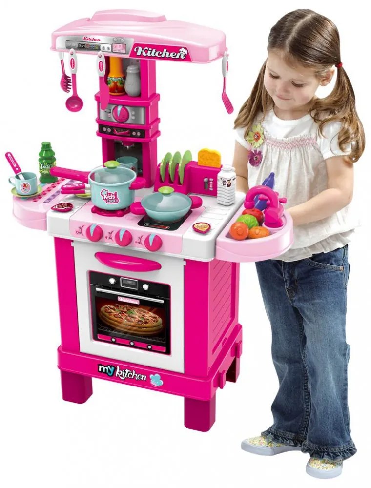 Baby Mix játékkonyha kis szakács rózsaszín