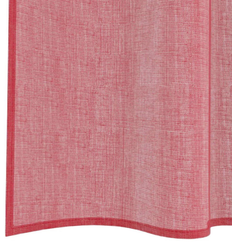 2 db borvörös fátyolfüggönyök hurokkal 140x245 cm