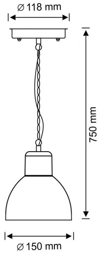 Kültéri függeszték ARNE 1xE27/10W/230V IP44