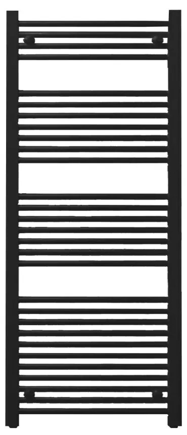 Egyenes törölközőszárító radiátor 1400x600 mm fekete