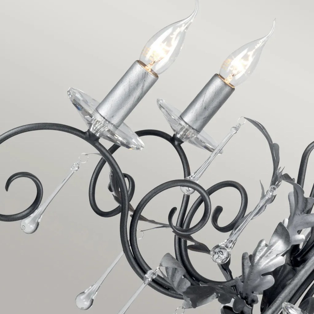 Elstead Lighting AMARILLI AML5-BLK-SILVER Csillár 5x60W/E14