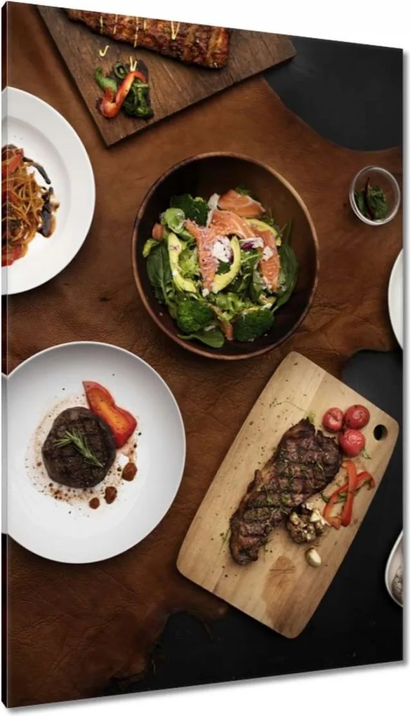 Vászonkép 80x120 Ázsia a tányéron